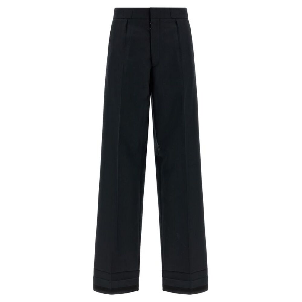 Maison Margiela Black Wool Dress Women's Pants